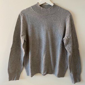 Mock Neck lightweight grey sweater